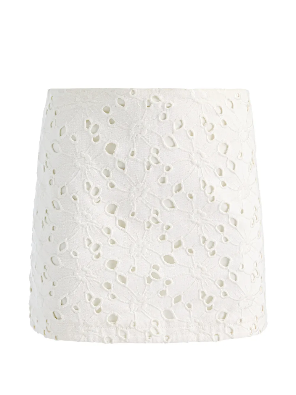alice + olivia Riley broderie-anglaise skirt - Weiß