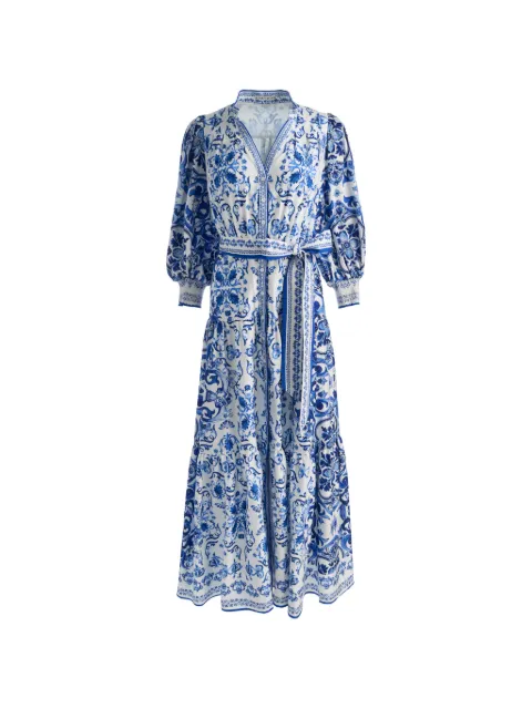 alice + olivia Cora tiered shirt dress
