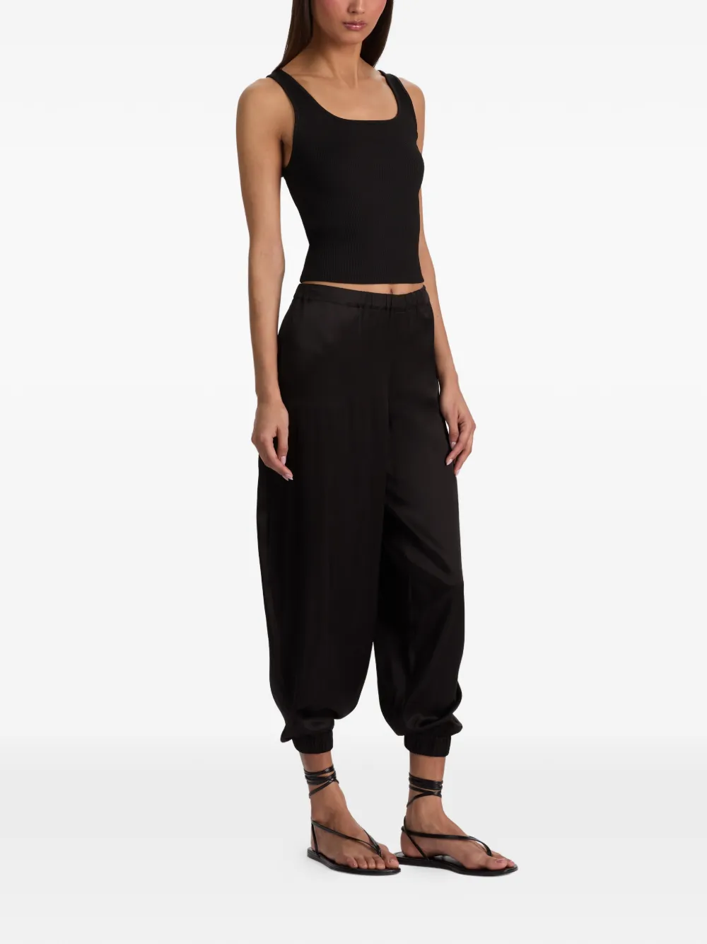 alice + olivia Declan broek met elastische cuffs Zwart