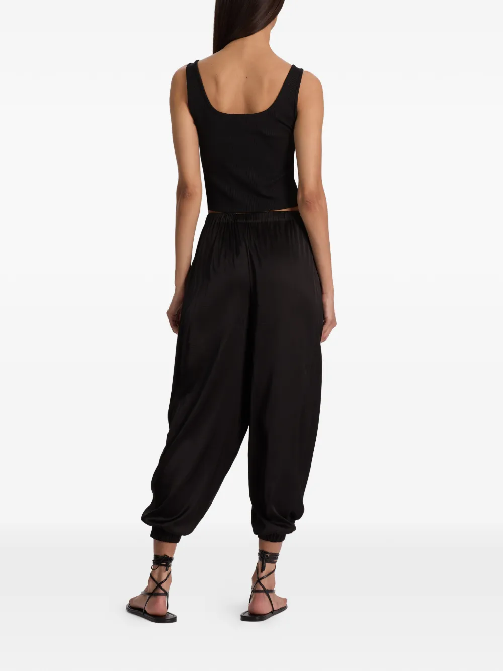 alice + olivia Declan broek met elastische cuffs Zwart