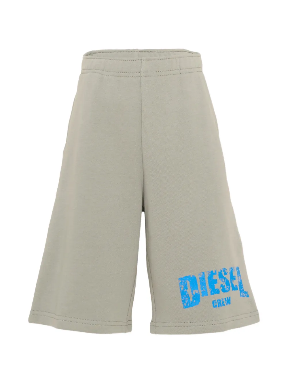 Diesel Kids logo-print cotton shorts - Green