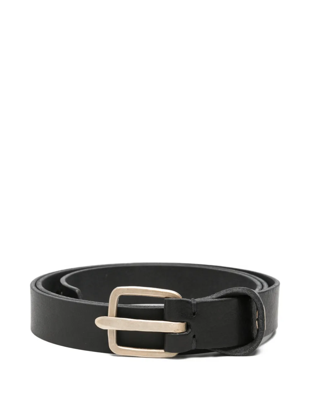 Ma+ buckle-fastening cross-detail belt - Nero