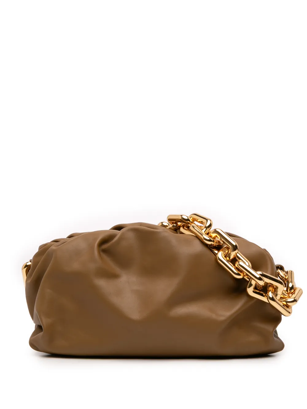 Bottega Veneta Pre-Owned 2012-2025 Lambskin Chain Pouch shoulder bag - Marrone