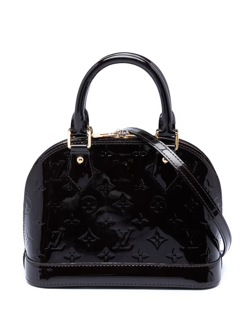 Louis Vuitton Pre-Owned 2015 Monogram Vernis Alma BB satchel - Viola