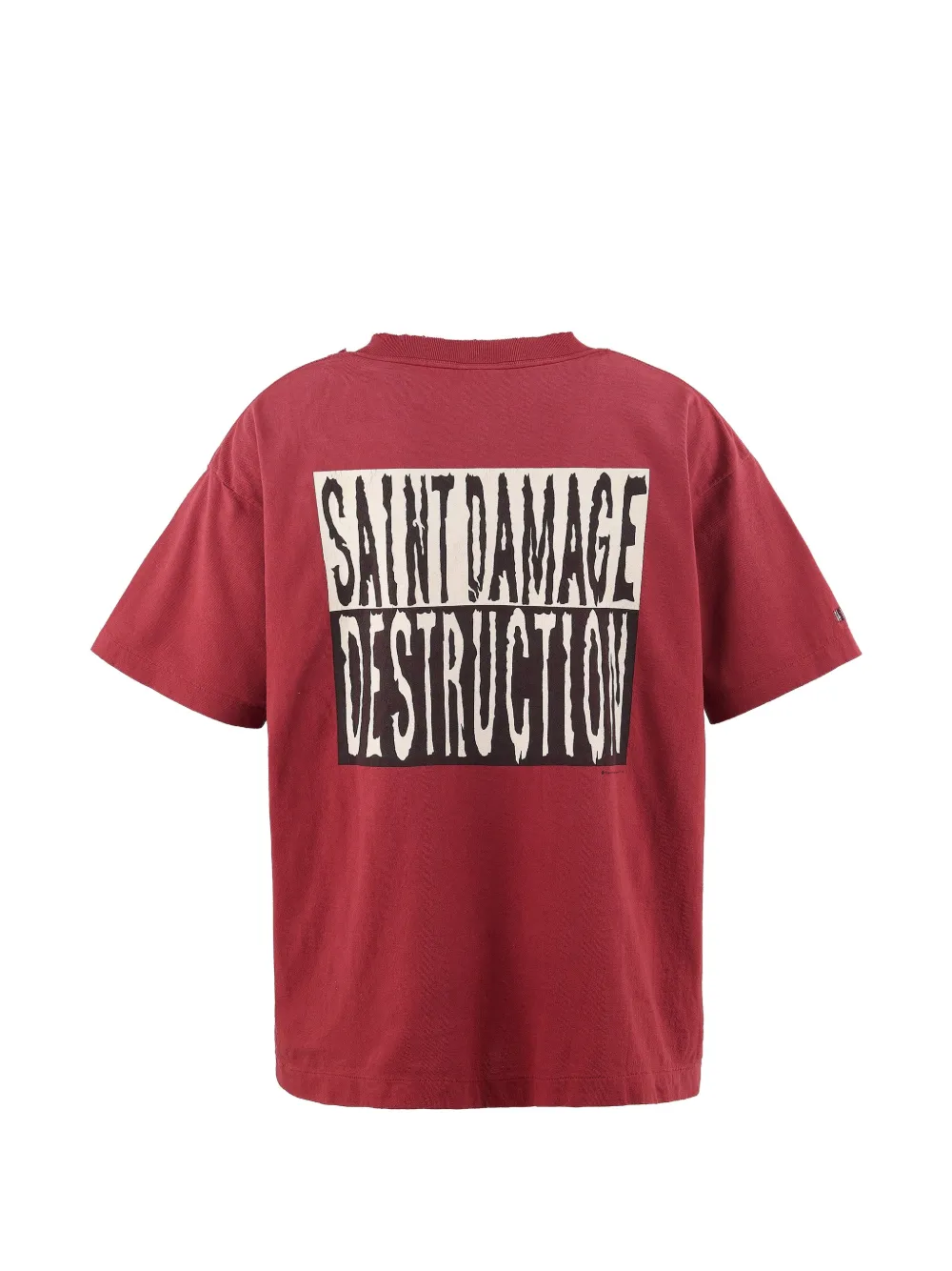SAINT MXXXXXX T-shirt met print Rood