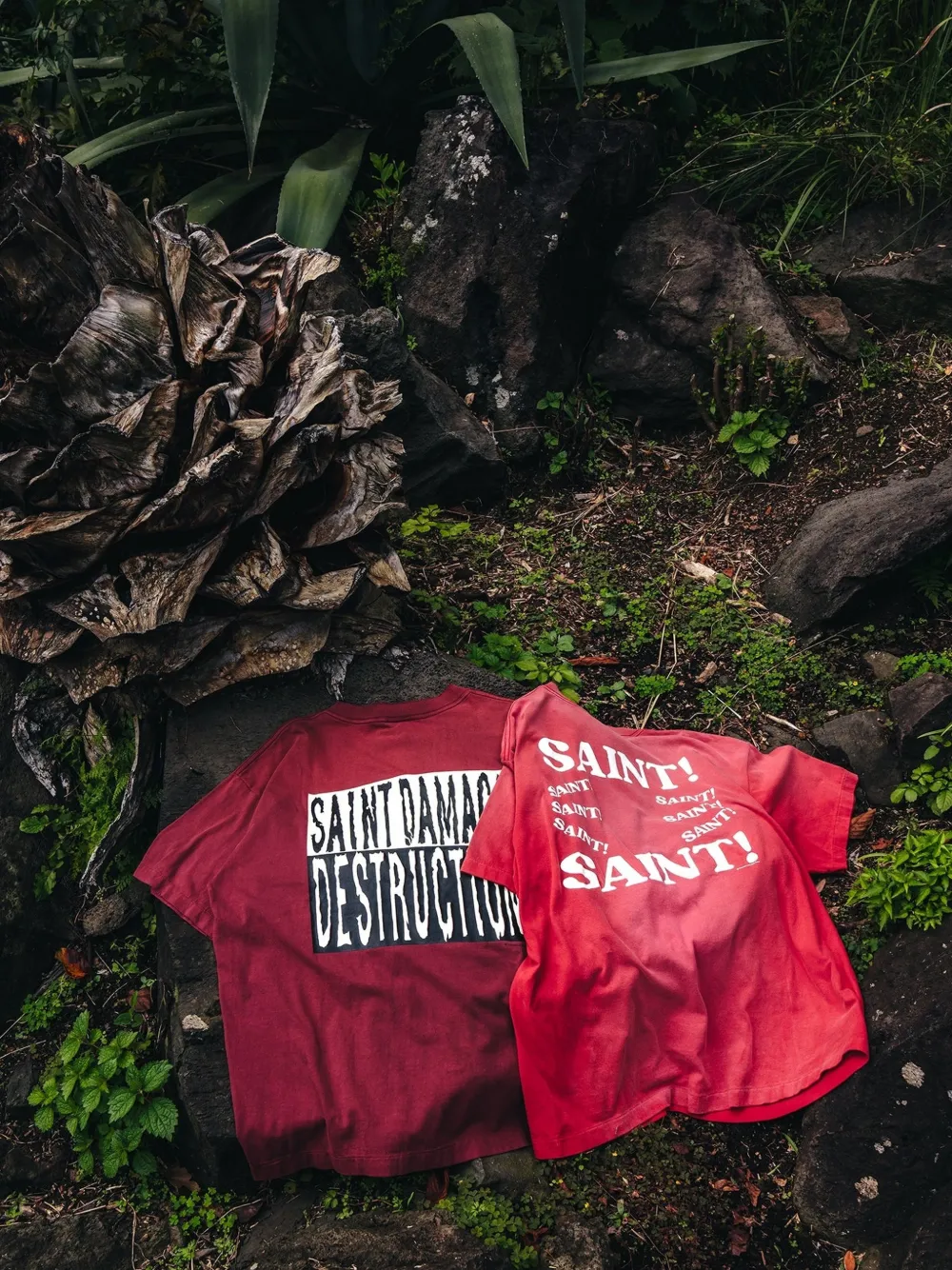SAINT MXXXXXX T-shirt met print Rood
