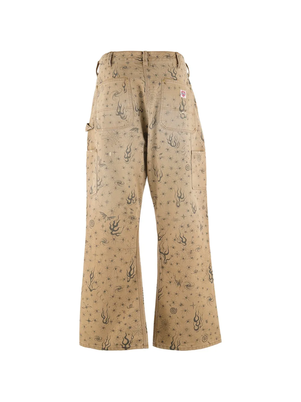 SAINT MXXXXXX Dr. Woo broek met grafische print Beige