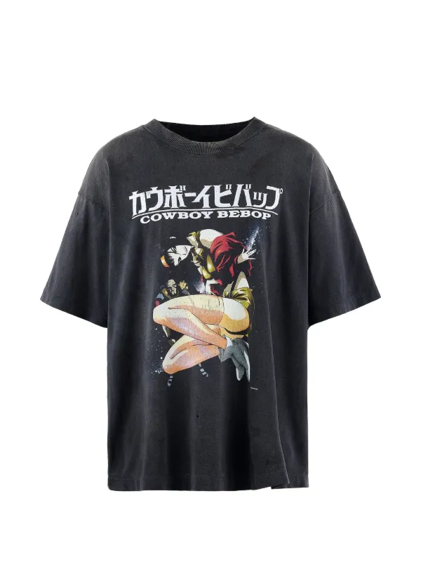 【used】SxOxB ヴィンテージ　Tシャツ M SAINT MXXXXXX x Cowboy Bebop グラフィック Tシャツ | ブラック