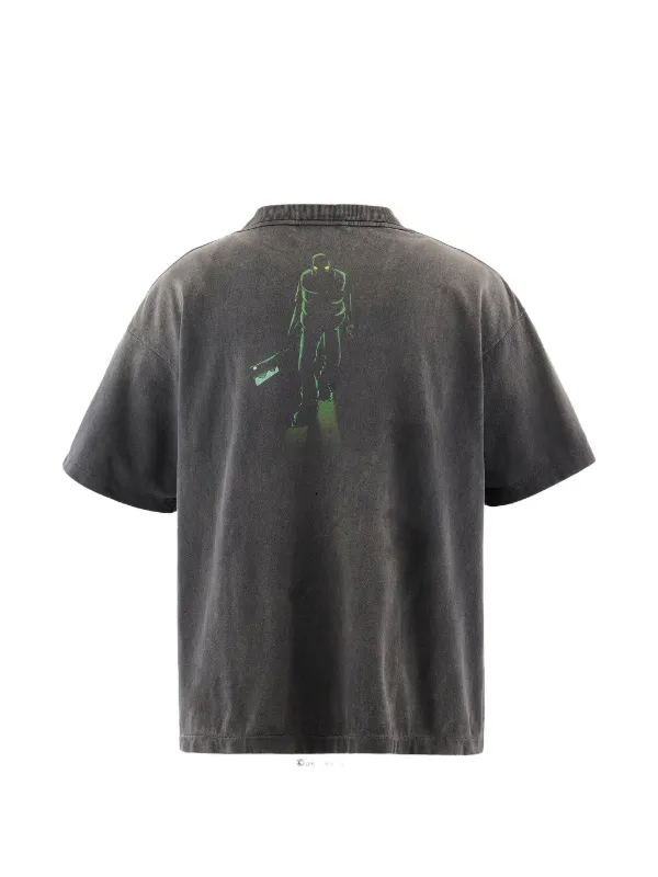 SAINT MXXXXXX x Santastic! x Geeks Rule graphic-print Distressed T