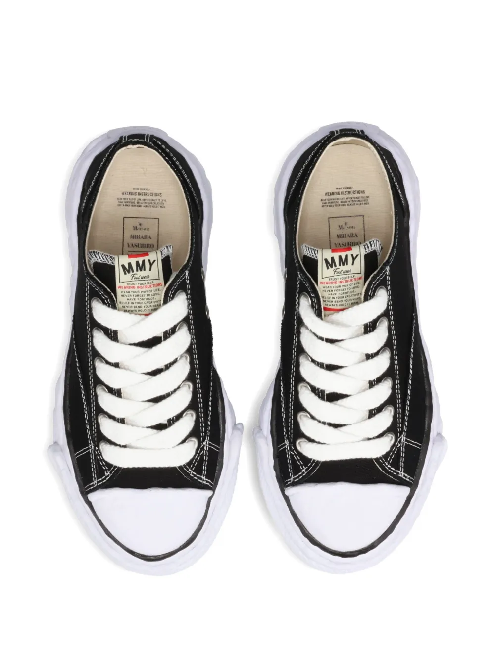 Maison MIHARA YASUHIRO Peterson23 canvas low-top sneakers Zwart