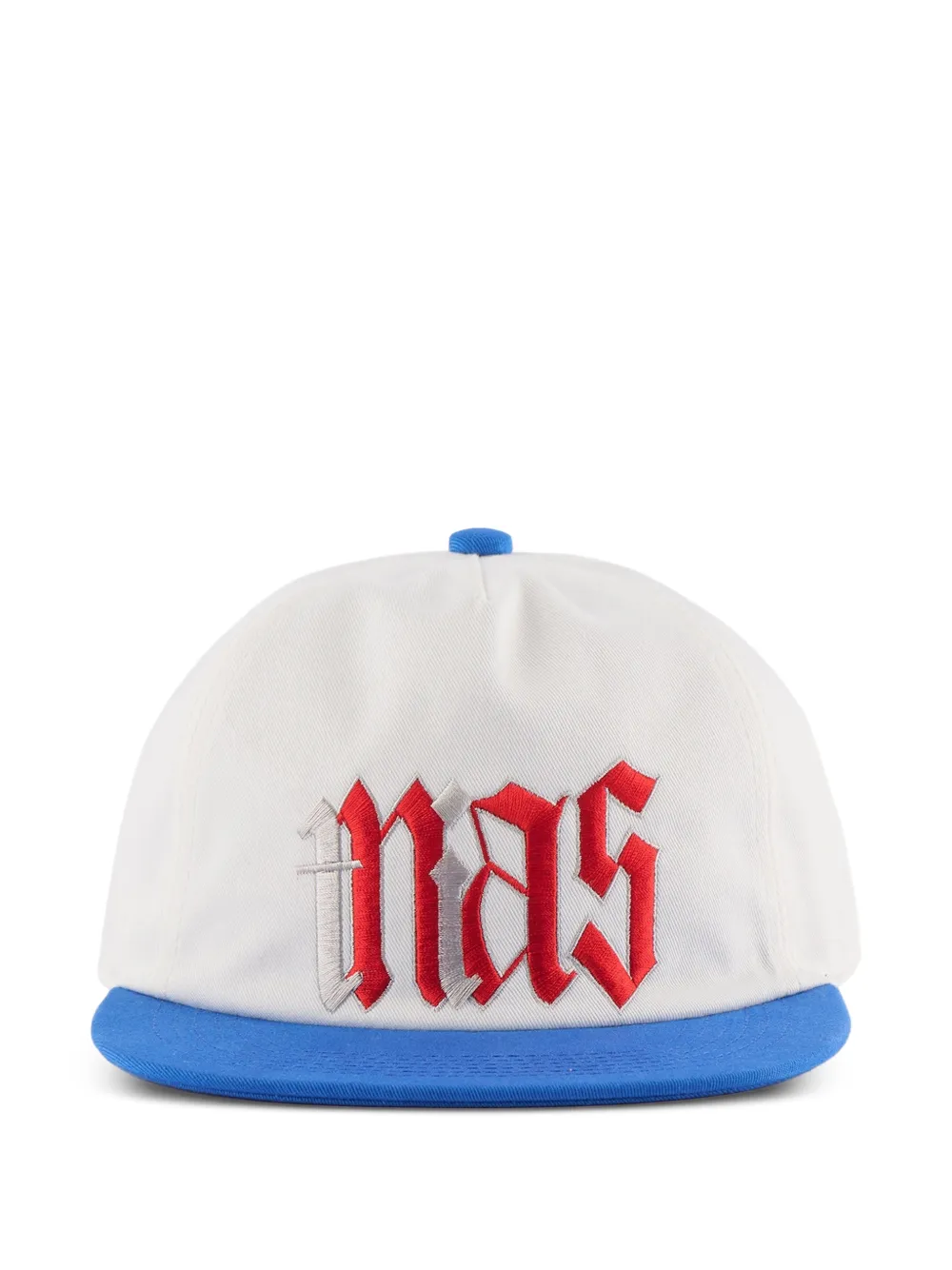 SAINT MXXXXXX × Nas embroidered baseball cap - Bianco