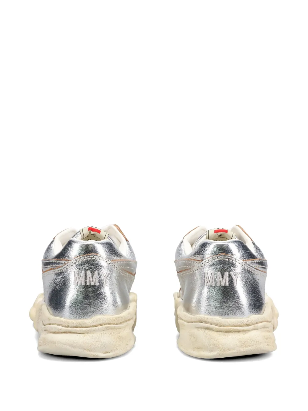 Maison MIHARA YASUHIRO Parker sneakers met gekreukt effect Zilver