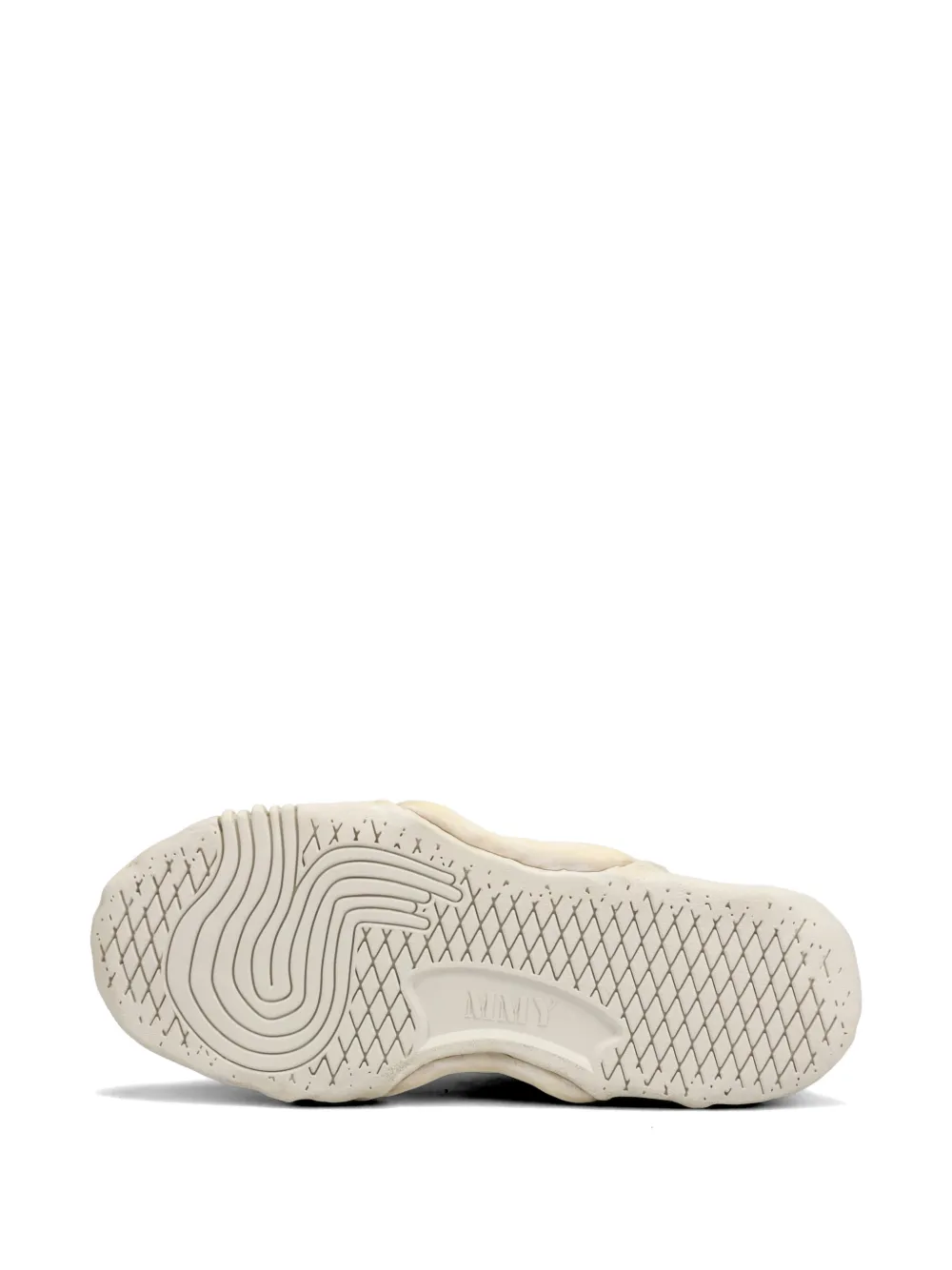 Maison MIHARA YASUHIRO Parker sneakers met gekreukt effect Zilver