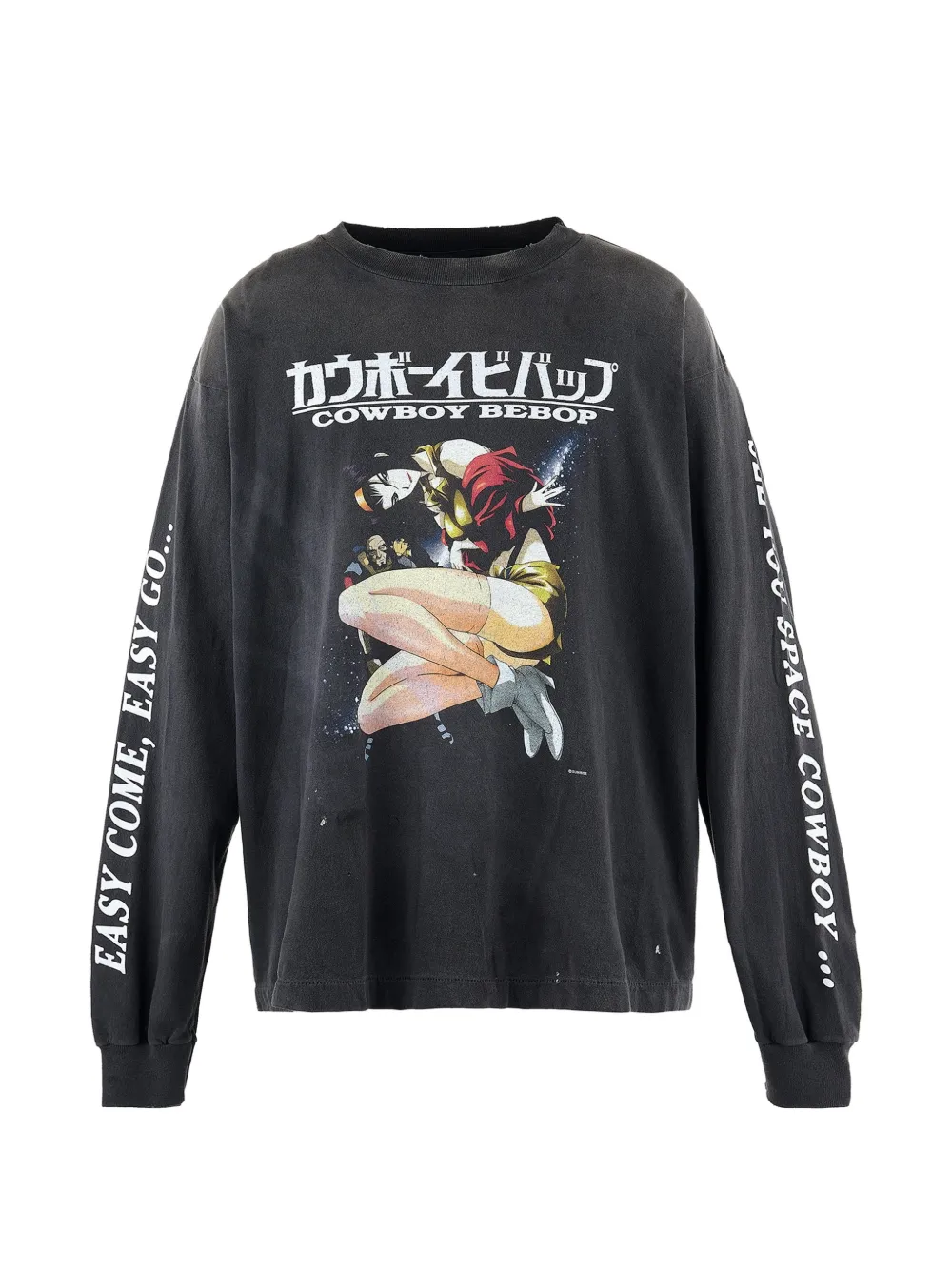 SAINT MXXXXXX Cowboy Bebop graphic-print long-sleeve T-shirt - Nero