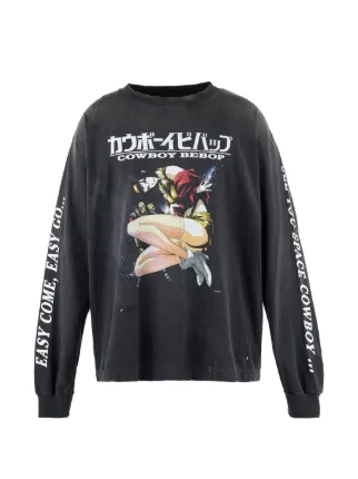 SAINT MXXXXXX Cowboy Bebop graphic-print long-sleeve T-shirt