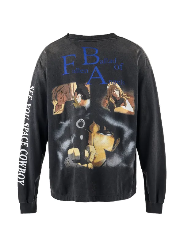 SAINT MXXXXXX Cowboy Bebop graphic-print long-sleeve T-shirt