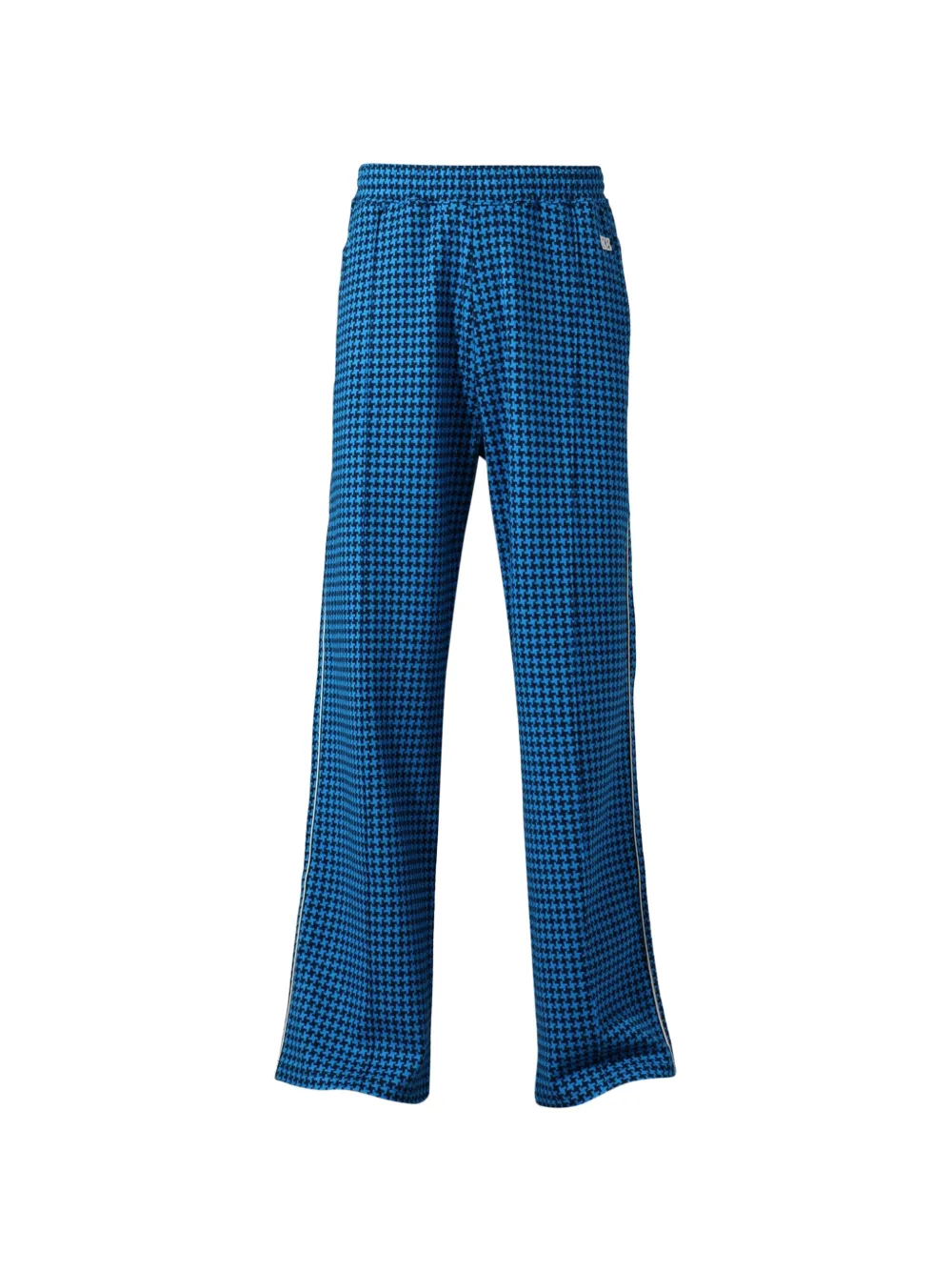 Wales Bonner London houndstooth-pattern track pants - Blu