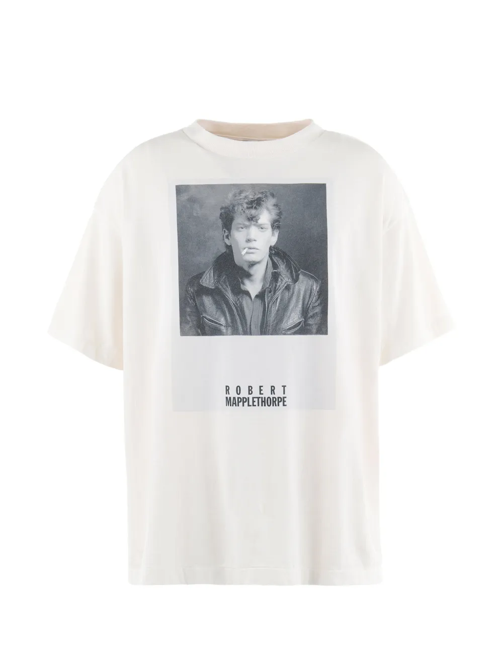 SAINT MXXXXXX x Robert Mapplethorpe portrait-print T-shirt - Bianco