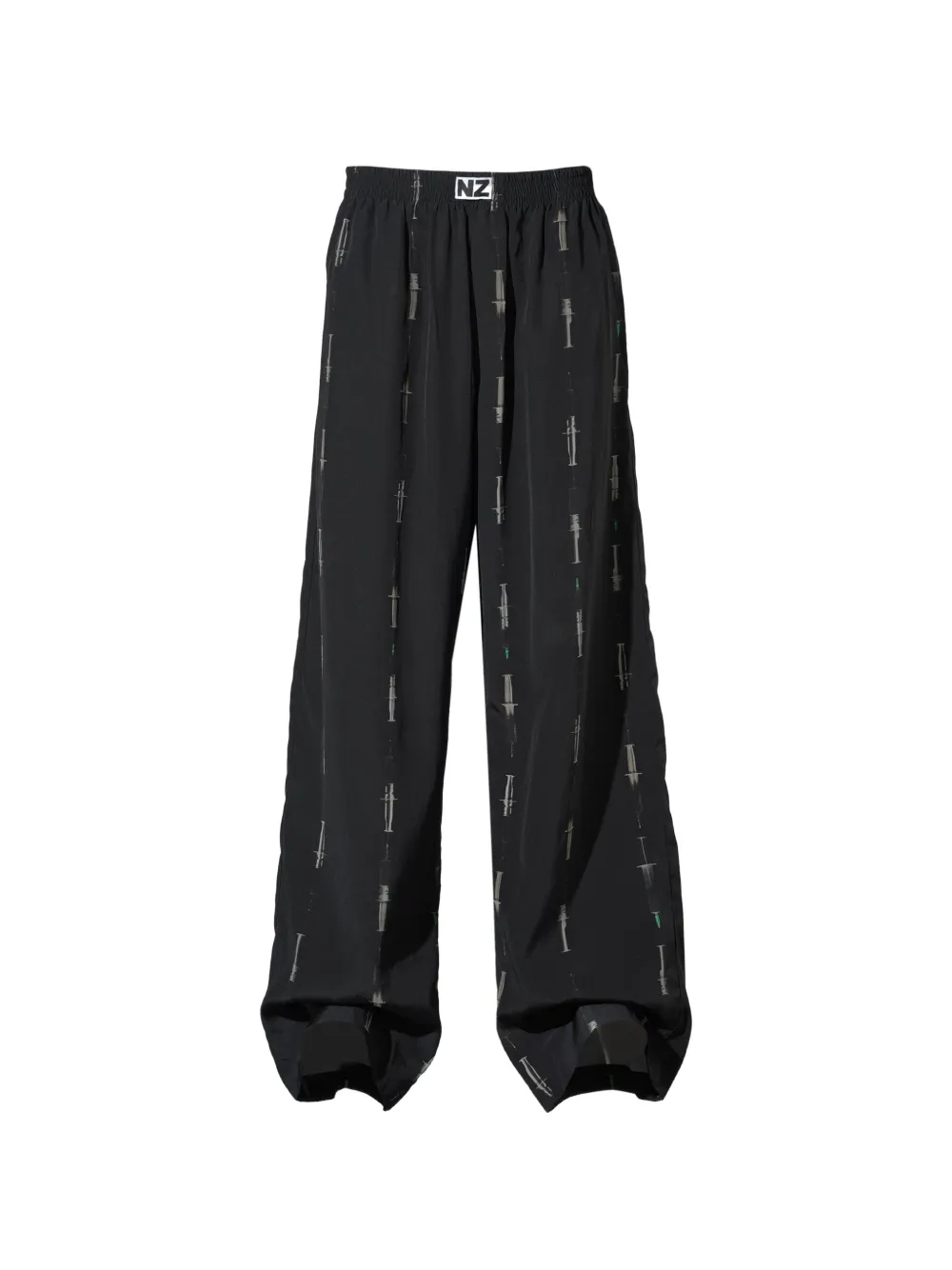 Natasha Zinko Botox syringe-print pajamas - Schwarz