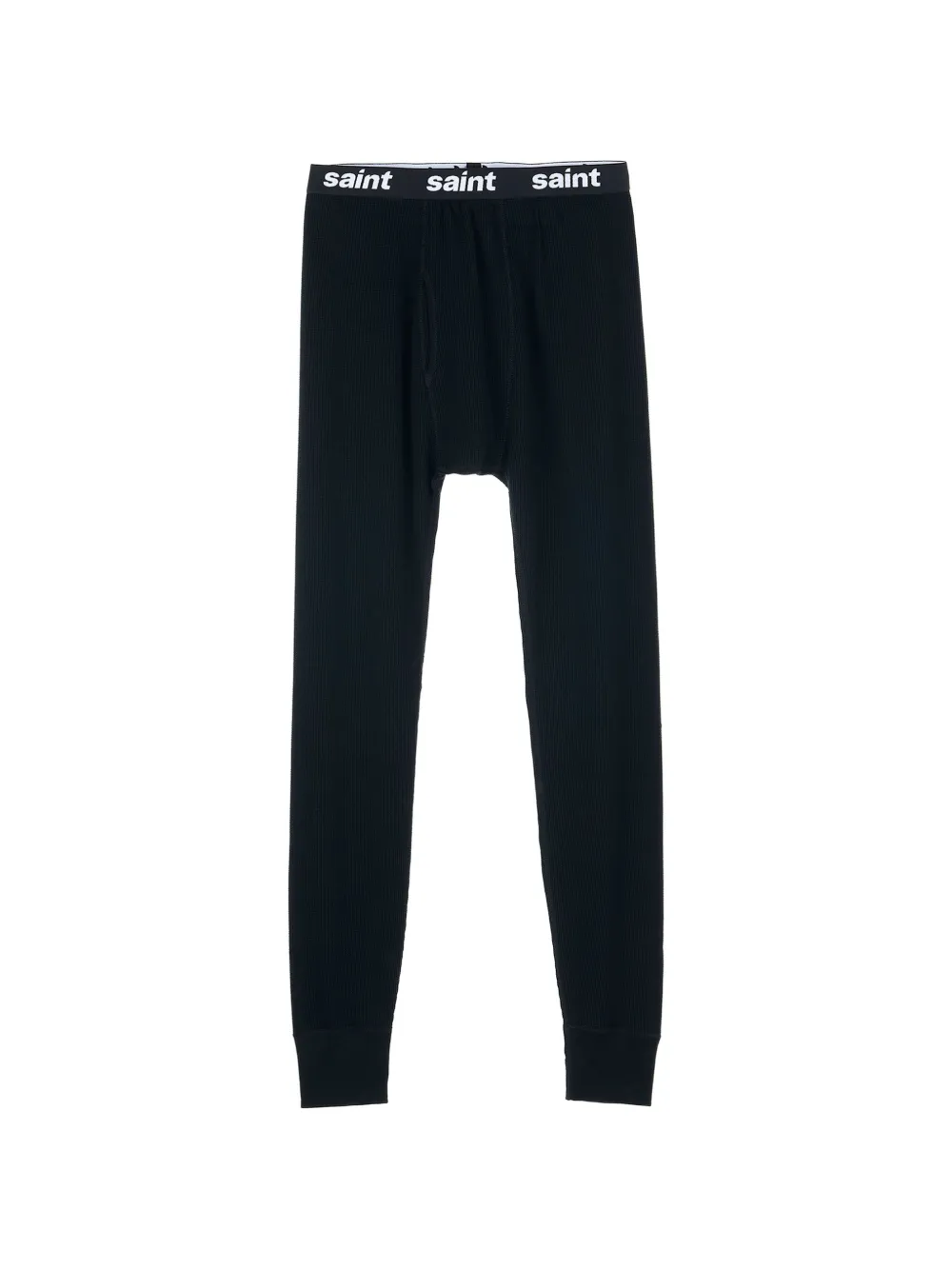 SAINT MXXXXXX thermal logo-waistband trousers - Nero