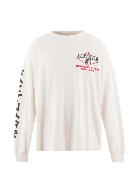 SAINT MXXXXXX graphic-print long-sleeve T-shirt