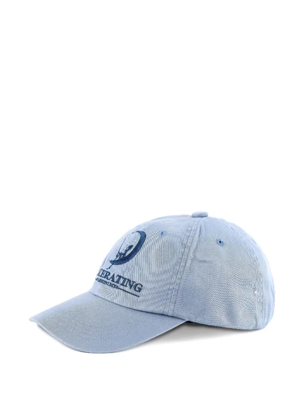 SAINT MXXXXXX Embroidered six-panel Baseball Cap | Blue | FARFETCH