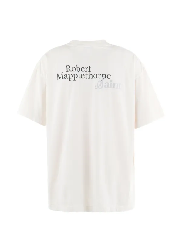 2*1様 Saint Mxxxxxx Robert Mapplethorpe T SAINT MXXXXXX Robert Mapplethorpe Print T-shirt | Neutrals | FARFETCH