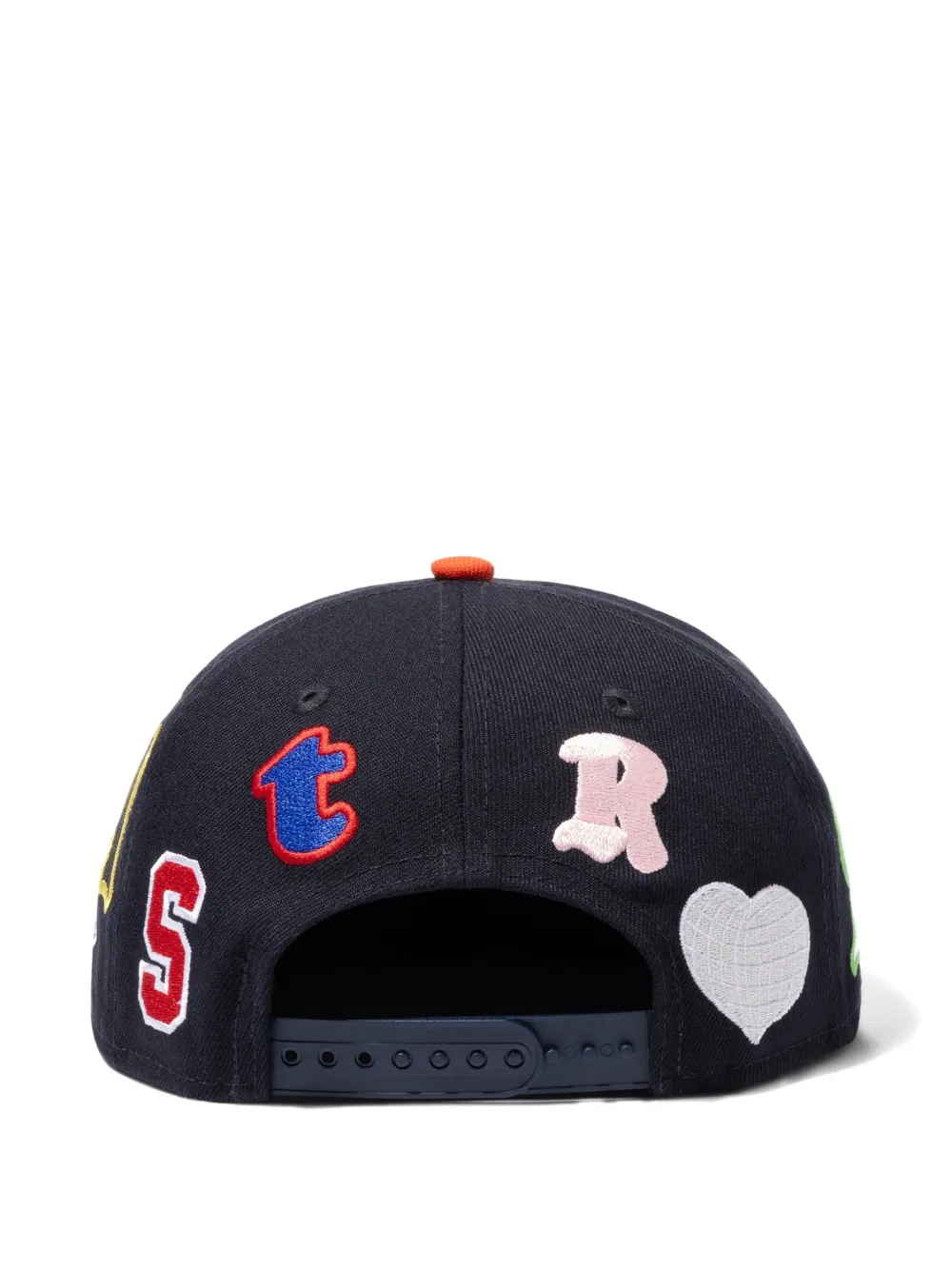 SAINT MXXXXXX Pet met logopatch en borduurwerk Blauw