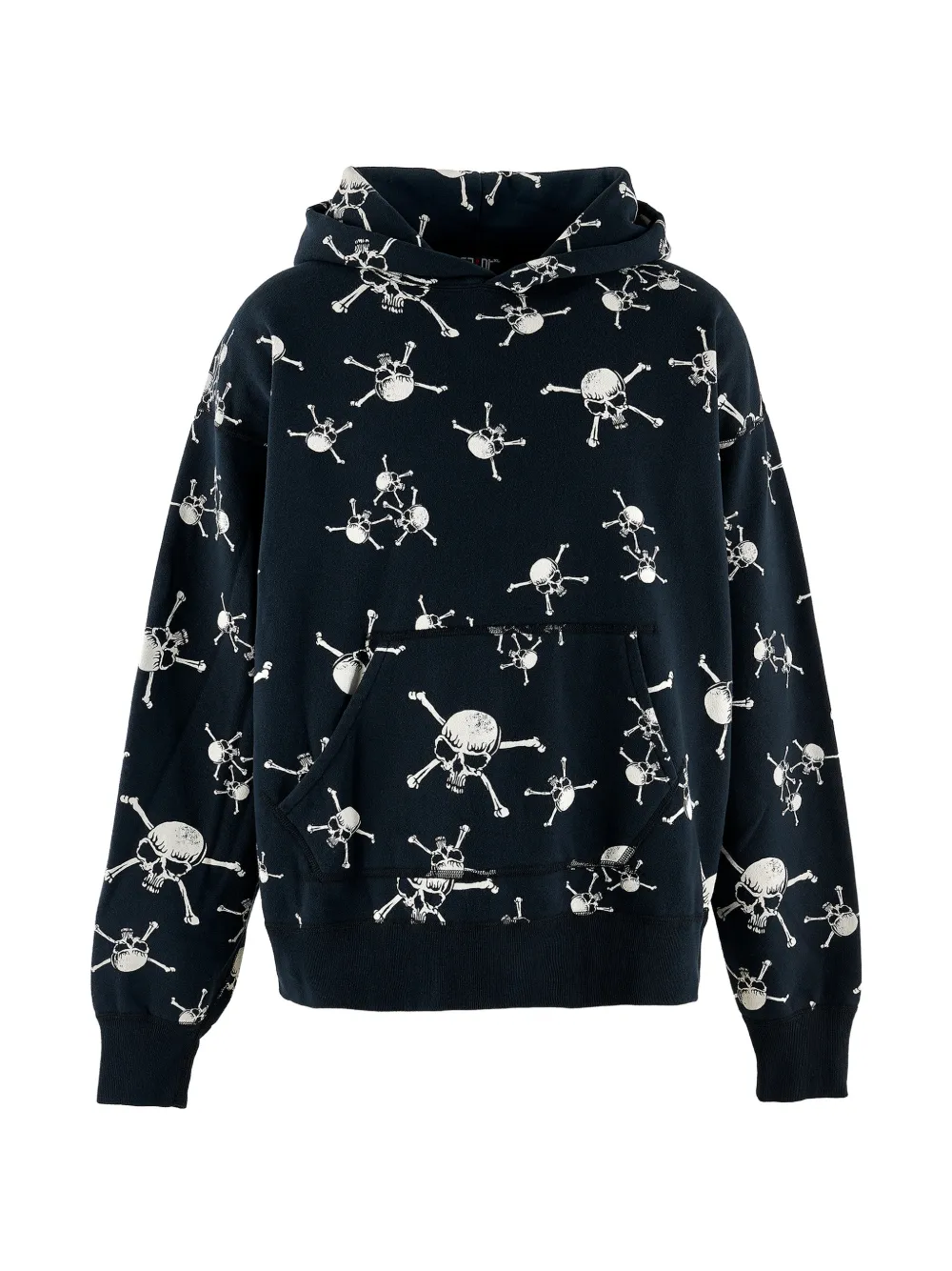 SAINT MXXXXXX skull-print hoodie - Nero