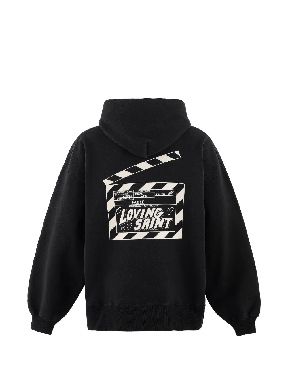SAINT MXXXXXX Hoodie met print Zwart