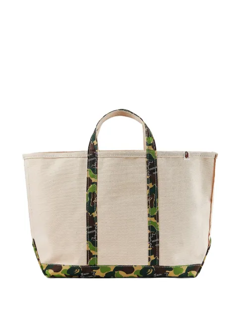 SAINT MXXXXXX Bathing Ape® camouflage-print canvas tote bag