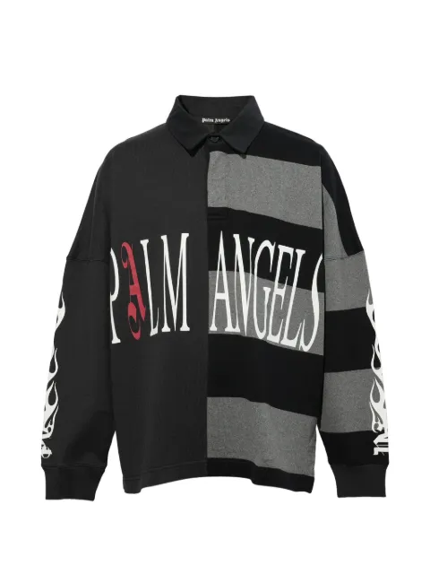 Palm Angels logo-print polo shirt