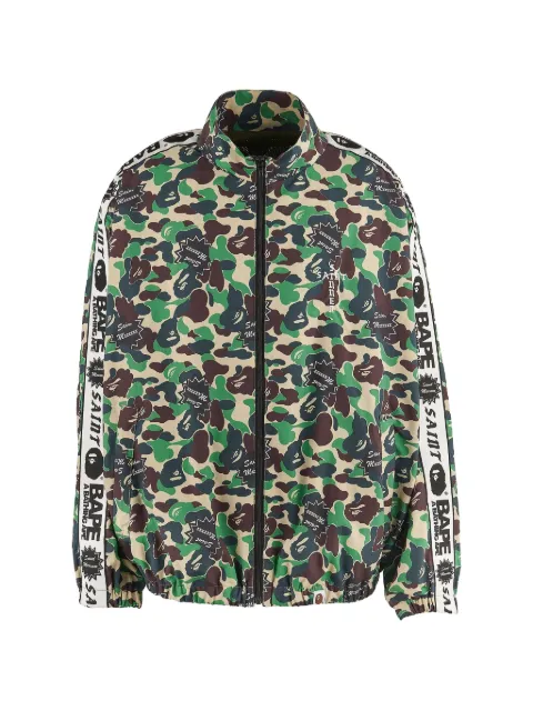 SAINT MXXXXXX x A Bathing Ape logo-tape jacket
