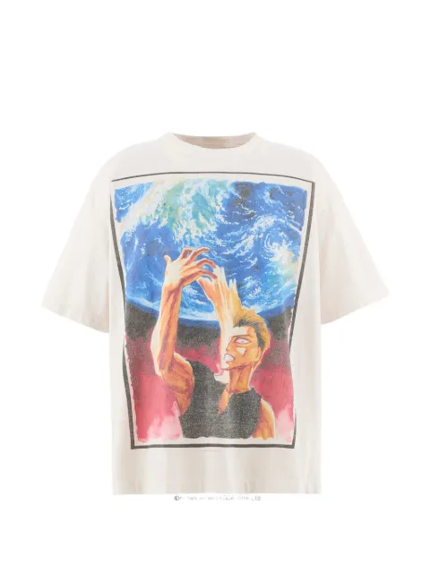 SAINT MXXXXXX Parasyte-print T-shirt