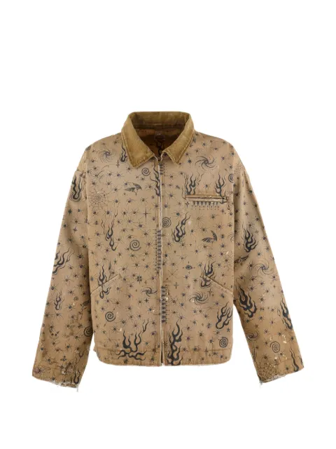 SAINT MXXXXXX x Dr. Woo graphic-print jacket