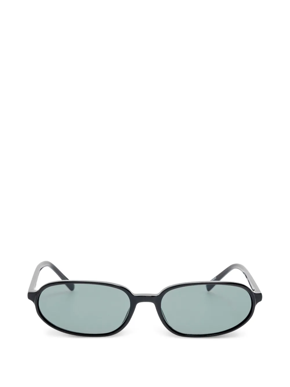 Jacquemus logo-plaque oval-frame sunglasses - Nero