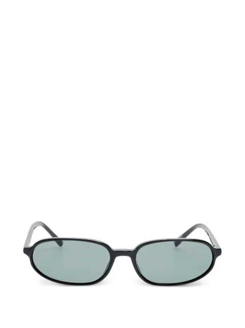 Jacquemus logo-plaque oval-frame sunglasses