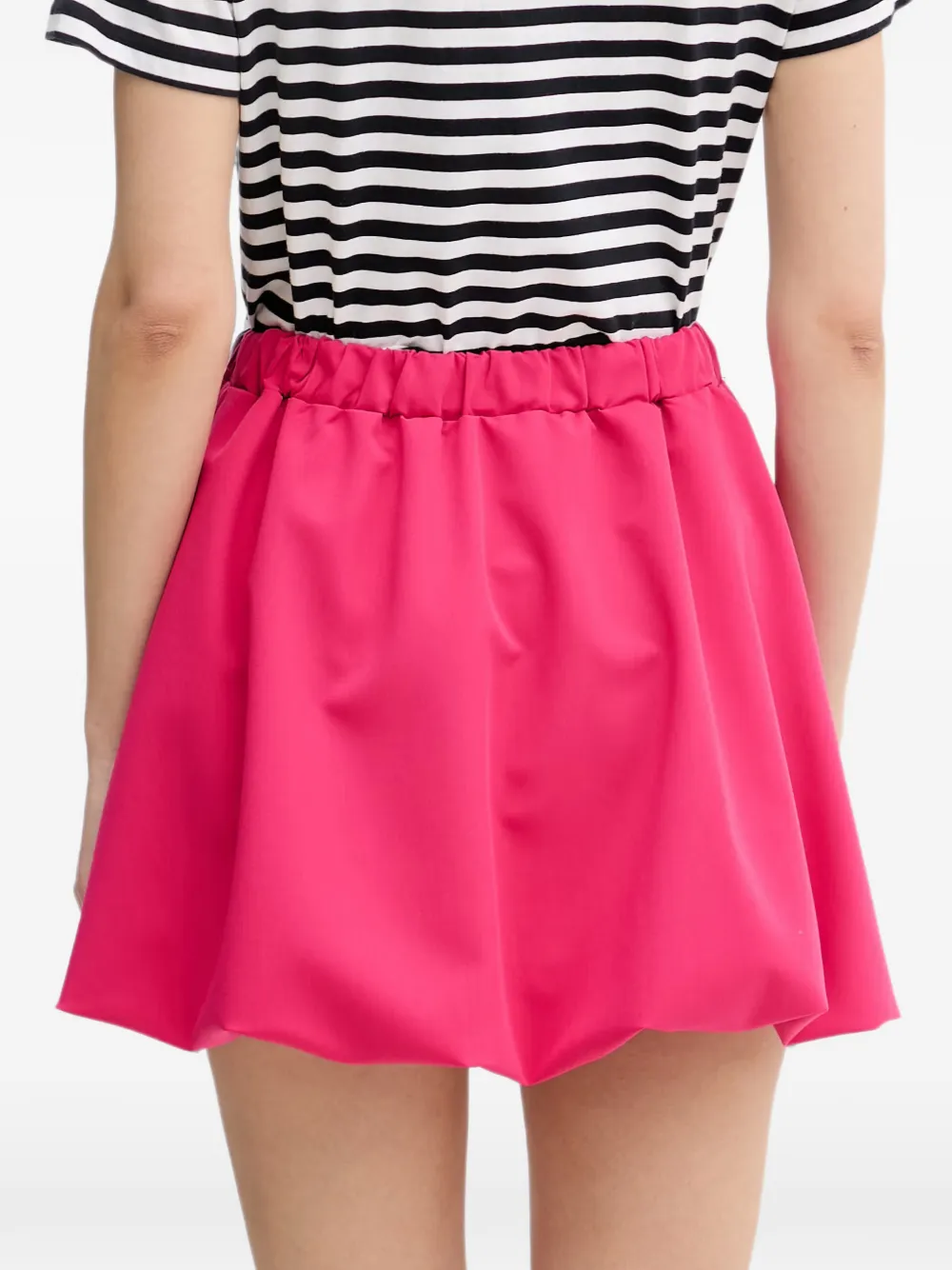 Gaudi Mini-rok met elastische taille en bubbelzoom Roze