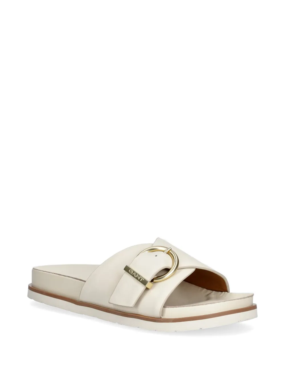 Gant buckle-fastening crossover-strap slides Wit