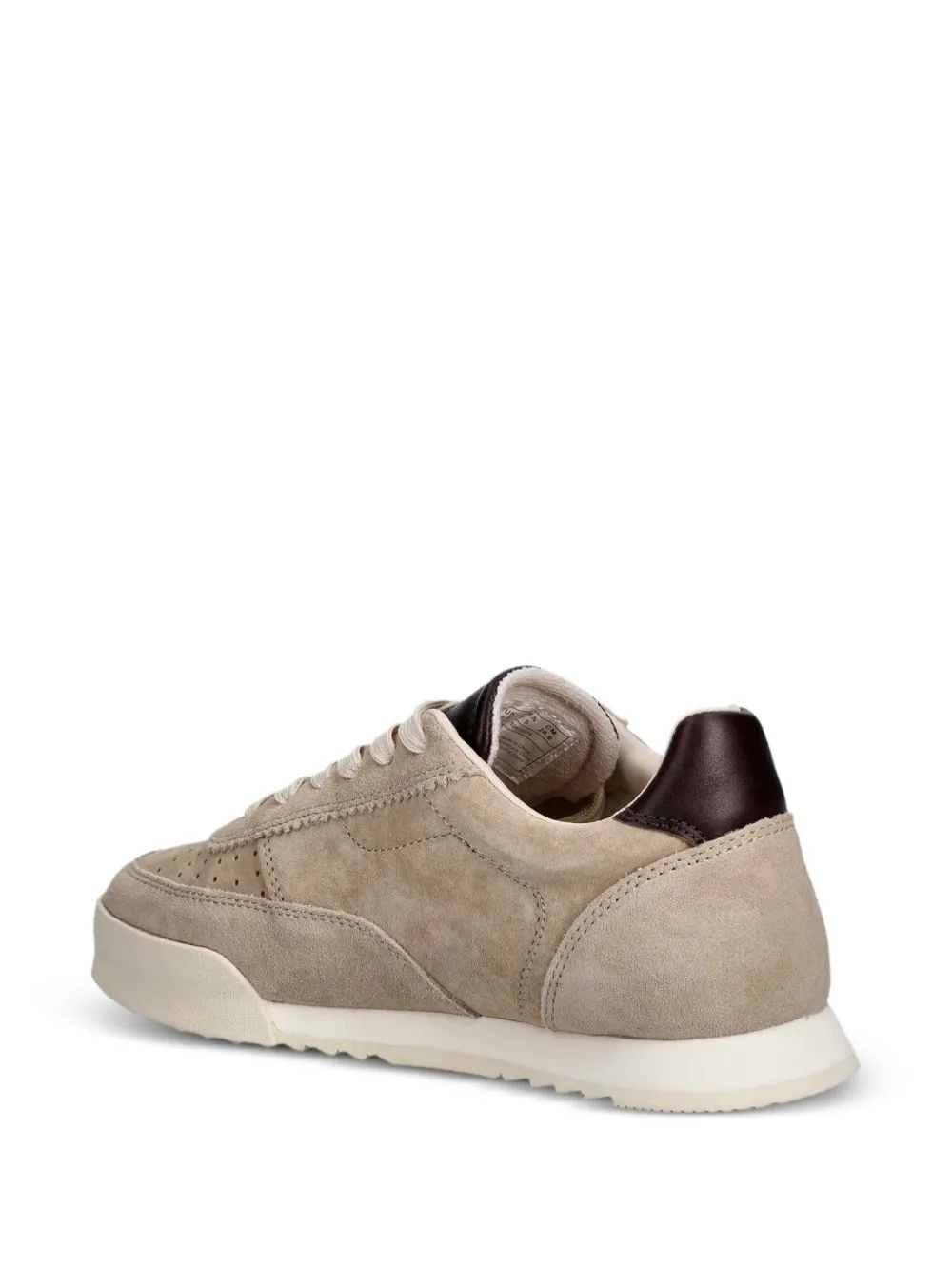 Gant Baylle geperforeerde sneakers met suède vlakken Beige