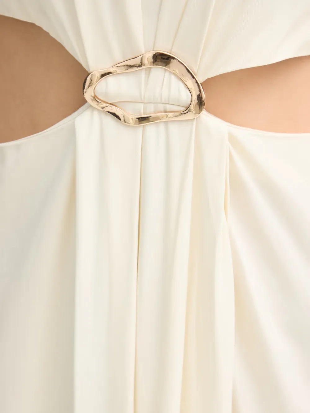 Gaudi Midi-jurk met uitgesneden details Beige