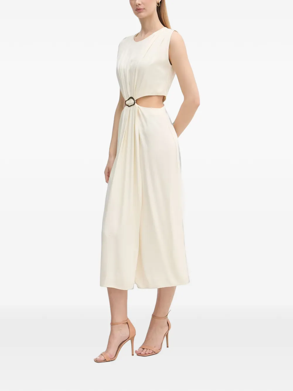 Gaudi Midi-jurk met uitgesneden details Beige