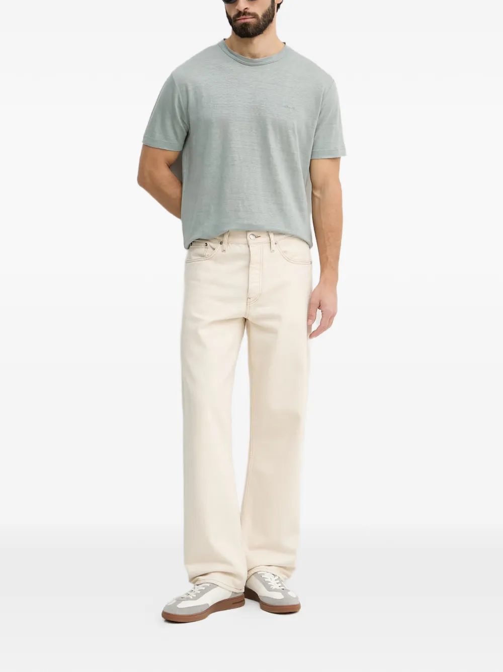 Gant T-shirt met geborduurd logo Groen