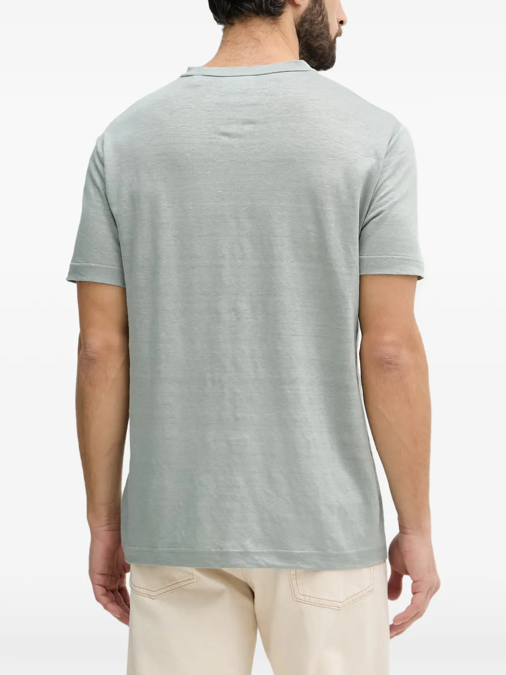 Gant T-shirt met geborduurd logo Groen