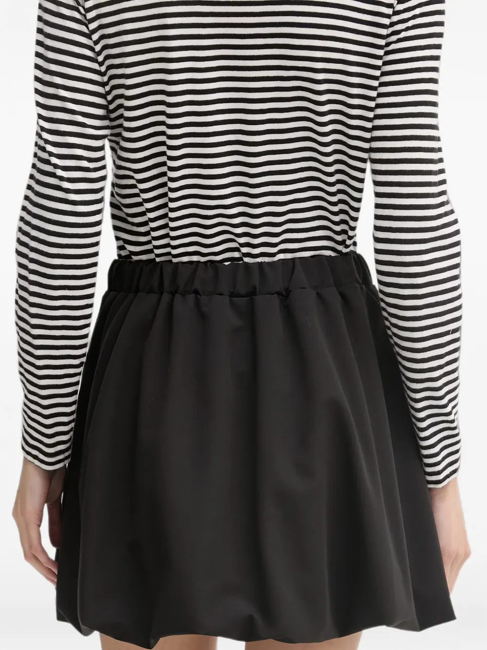 Gaudi Elastische mini-rok met logoplakkaat Zwart