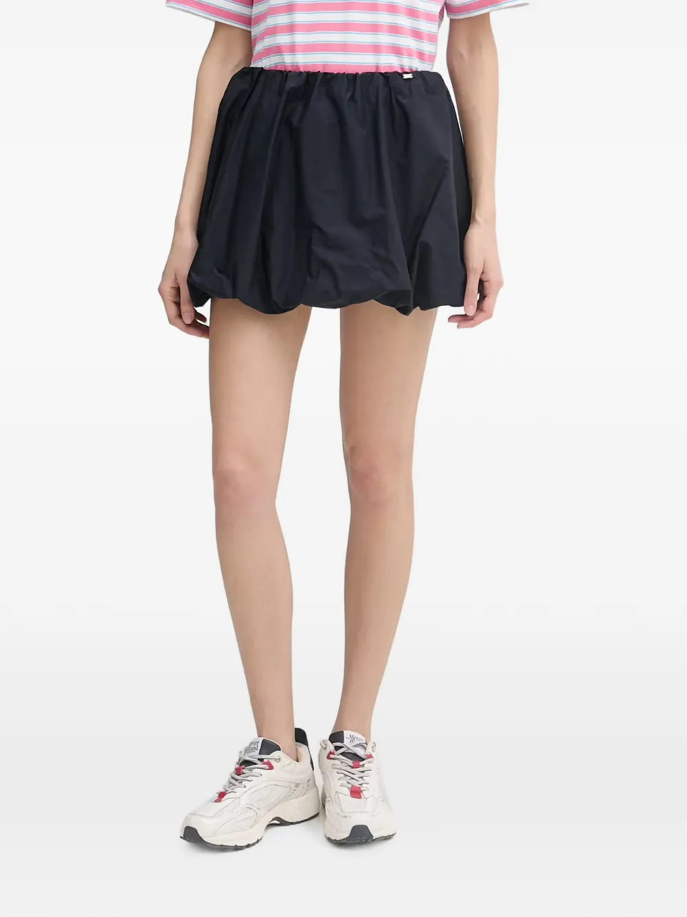 Gaudi Elastische rok met bubbelzoom Blauw
