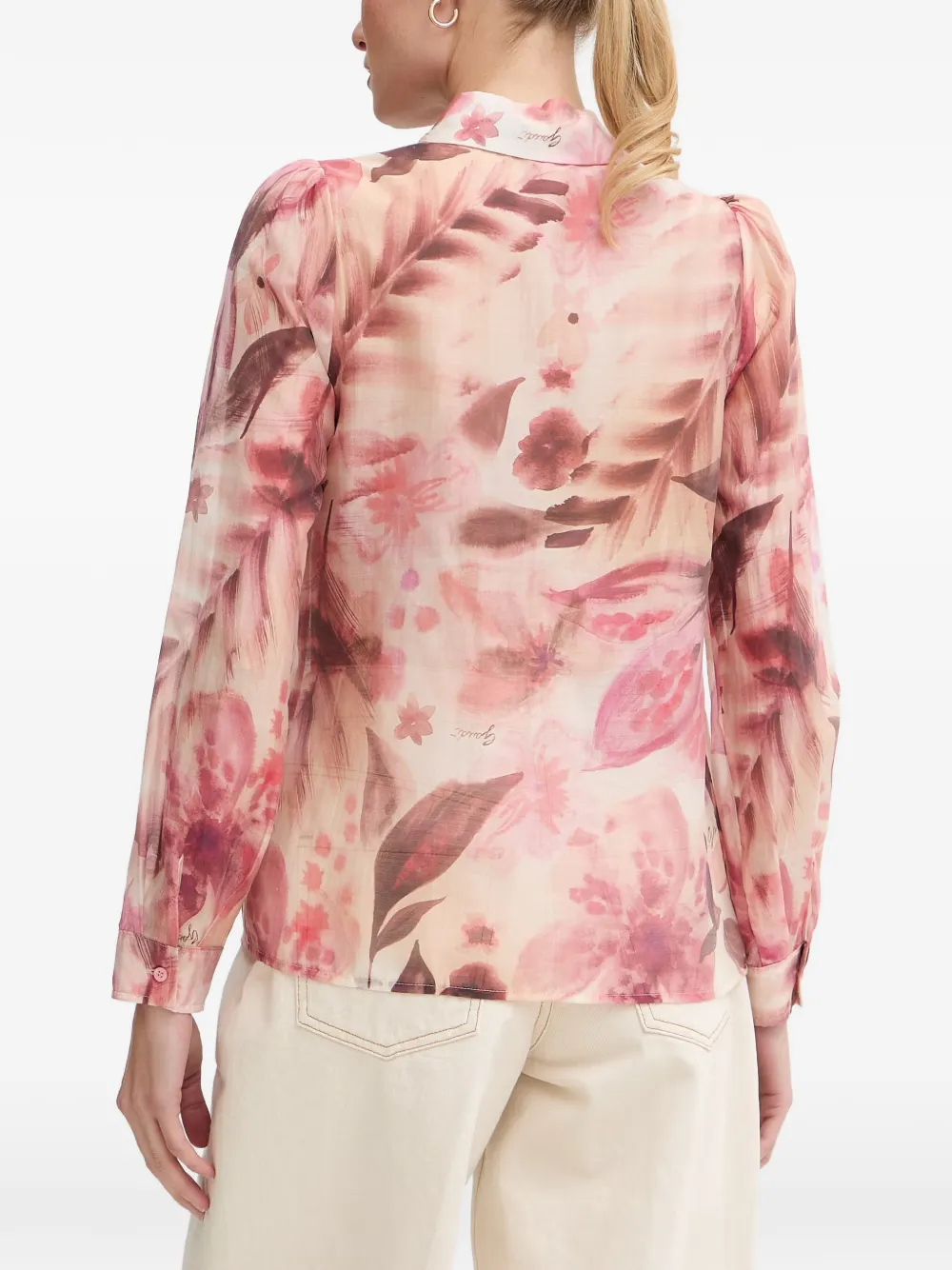 Gaudi Blouse met bloemenprint Roze