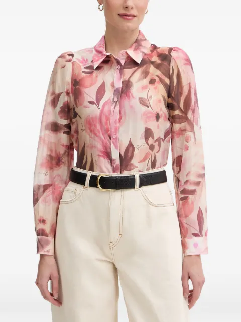 Gaudi camisa con mangas farol y logo estampado