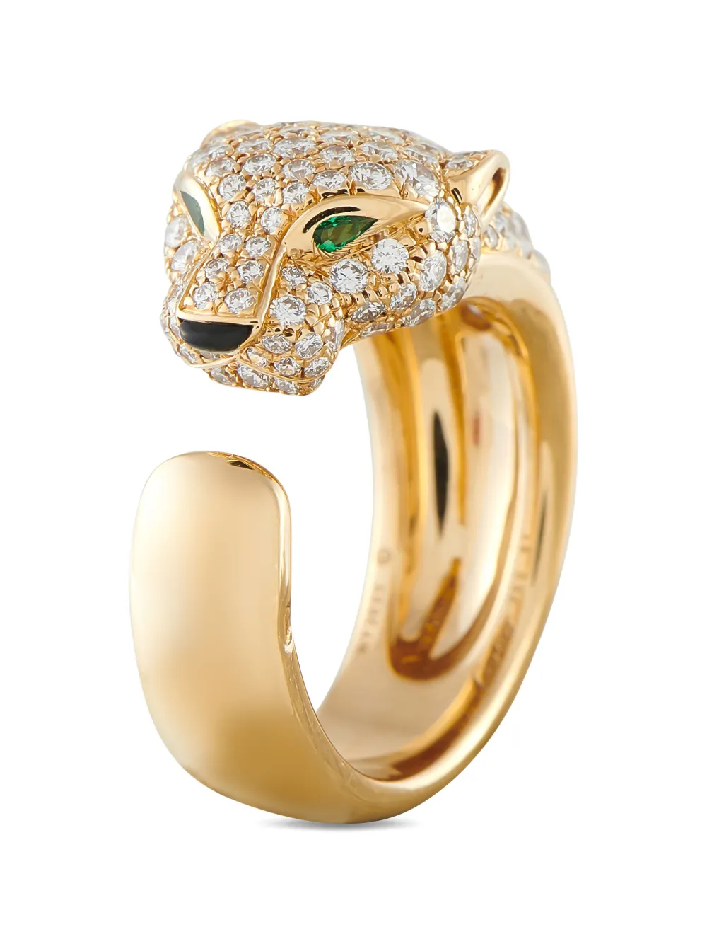 Cartier Panthère de Cartier diamond emerald and onyx ring - Gold