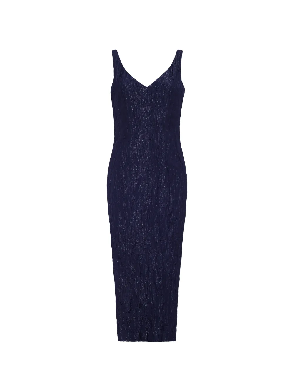 Willa crinkled-effect midi dress
